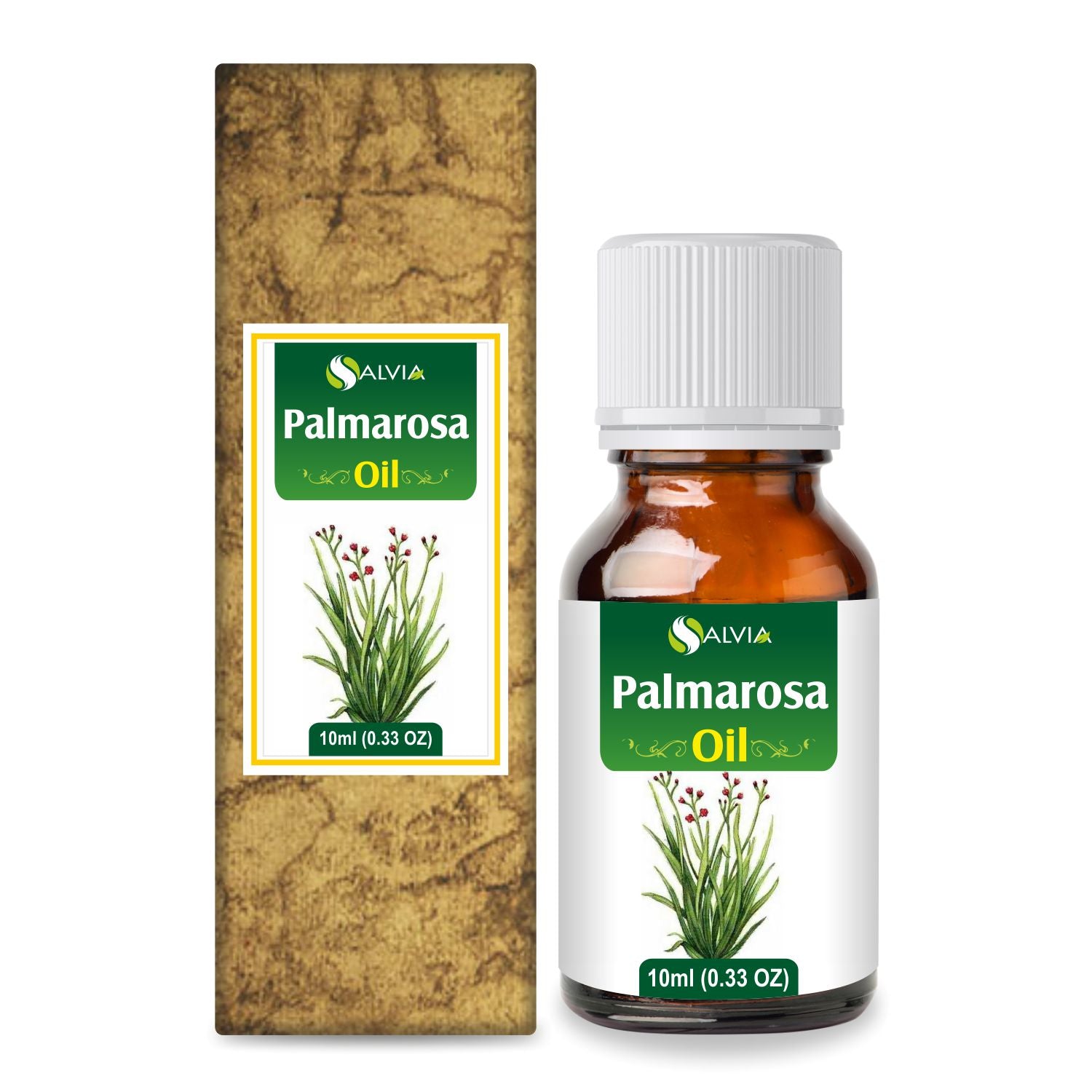 Salvia Natural Essential Oils 10ml Palmarosa Oil (Cymbopogon martinii ) 100% Natural Pure Essential Oil Salvia Natural Essential Oils 10ml Palmarosa Oil (Cymbopogon martinii ) 100% Natural Pure Essential Oil